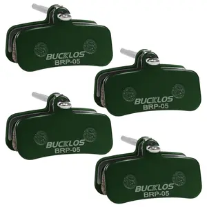 BUCKLOS 4-Piston High Performance New E-Bike Disc Brake Pads - Ultra Stopping Power for Electric Bikes & MTB, Heavy Duty Outdoor Essential, New Brake Pads