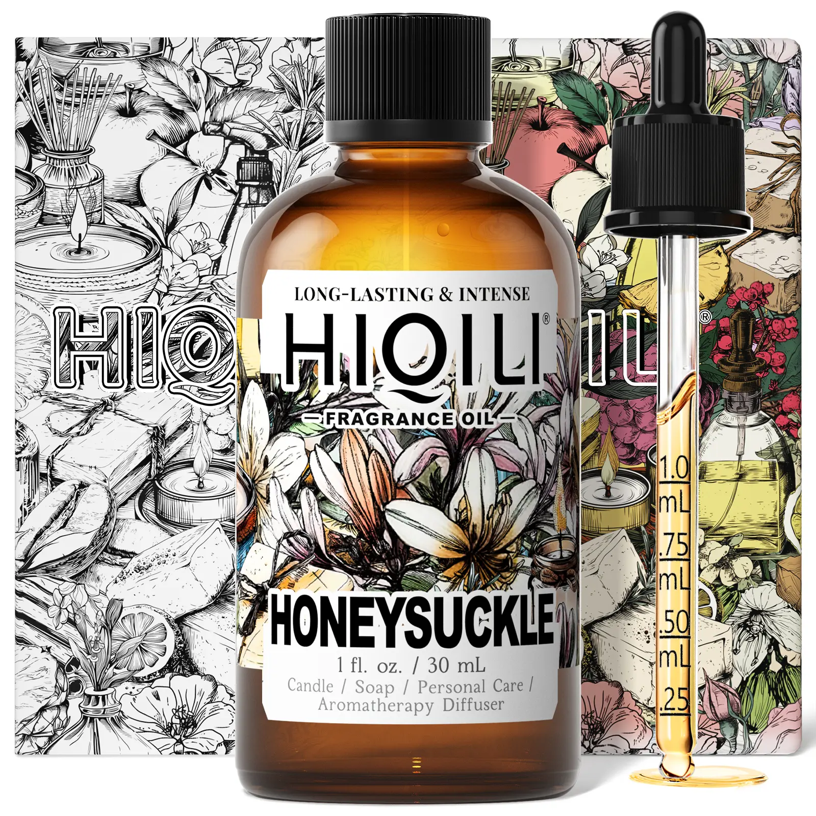 Premium Honeysuckle Fragrance Oil - Long-Lasting Home Fragrance for Diffusers, Dryer Balls, Candles