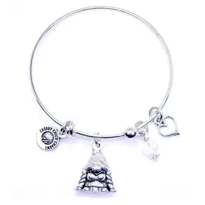 Female Gnome Expandable Bangle Bracelet
