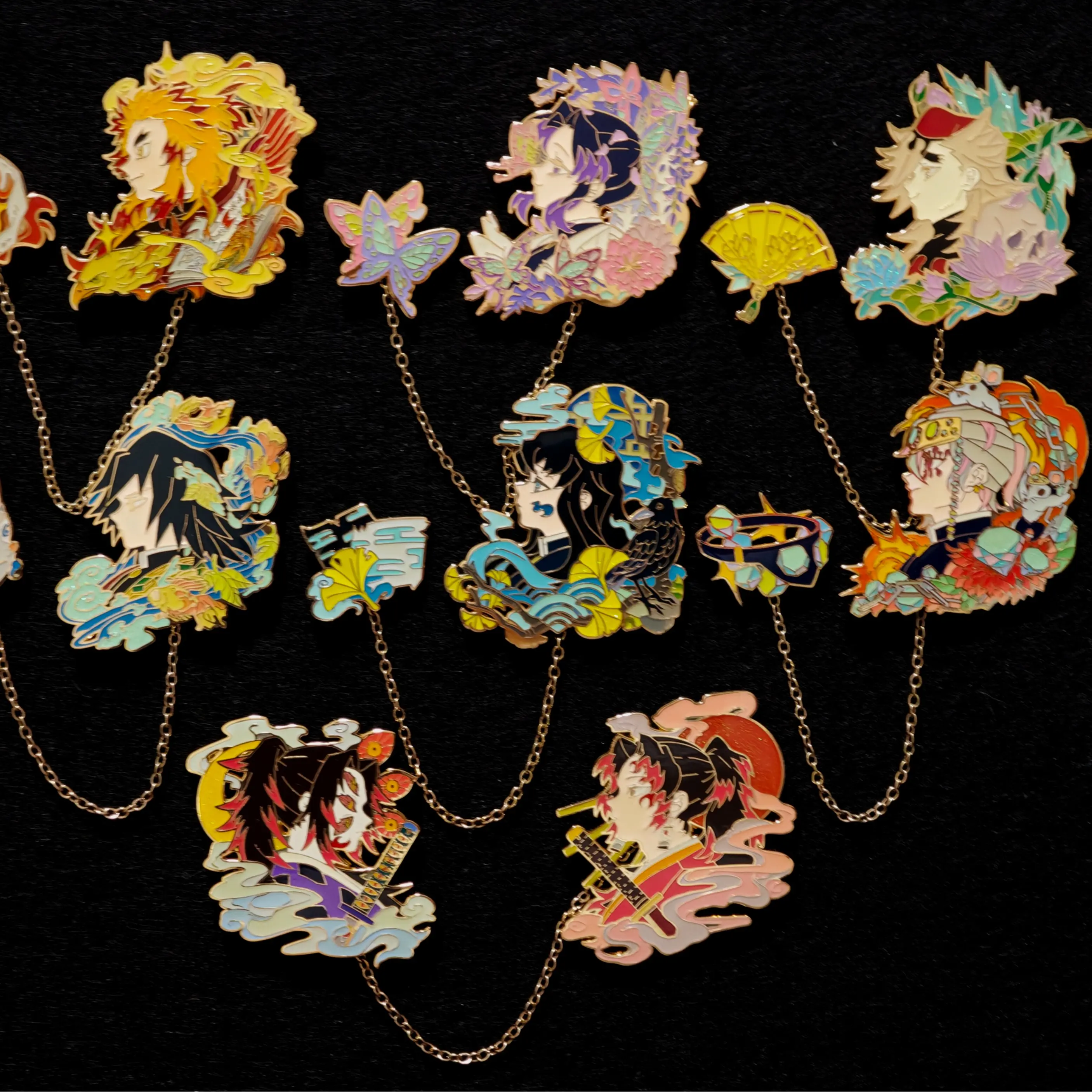 Fashion Lapel Pins - Japanese Anime Metal Brooches, Exquisite Accessories with Exclusive Checkout Link for DIY Badge Making Enthusiasts, Fashion Lapel Pin