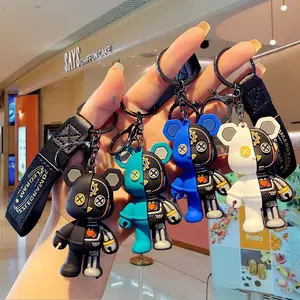 Mechanical Bear Keychain Set, Mechanical Bear Design, Cool Keyring for Men & Women, Multi-Functional Accessory with Versatile Uses for Car Phone Wallet, Perfect for Casual