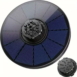 AISITIN 1.4W Solar Bird Bath Fountain with 4 Fixed Rods, Solar Fountain Pump with Upgraded Solar Panels, Solar Powered Floating Water Fountain Pump for Bird Bath, Ponds, Garden, Fish Tank and Outdoor