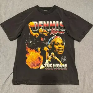 [Sale Up To 50%] Dennis Rodman Graphic Short Sleeve Black Unisex Tshirt Men Women S-5Xl