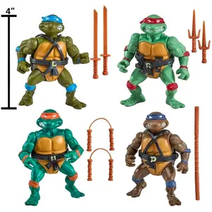 PlayMates Classic Action Figure  1988 Figures Leonardo Raphael Michaelangelo Donatello Splinter Action Figure model toys