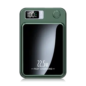 Magnetic Wireless Power Bank 10000mAh, 22.5W Fast Charging Portable Charger for iPhone 12-17 (Snap & Charge), MagSafe Battery Pack for Android/Samsung Needs Case/Ring, Ultra-Thin Phone Charger with Digital Display