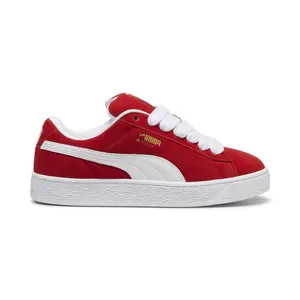 Puma Suede XL 39520503 Mens Red Suede Lace Up Lifestyle Sneakers Shoes