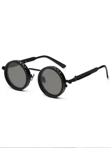 Adjustable 1-9 High Quality Sunglasses Fishing Rounded Polarized Glasses with ND Filter Lenses Handcrafted Retro Glasses Unisex Vintage Style