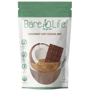 Instant Dairy Free Coconut Hot Cocoa Mix  |  10 Serving Pouch | Gluten Free, Vegan and Organic
