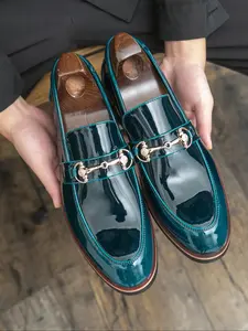 Men's Simple Fashion British Style Business Casual Loafers, Slip On Shoes, Comfortable and Stylish Men's Shoes for Daily Wear