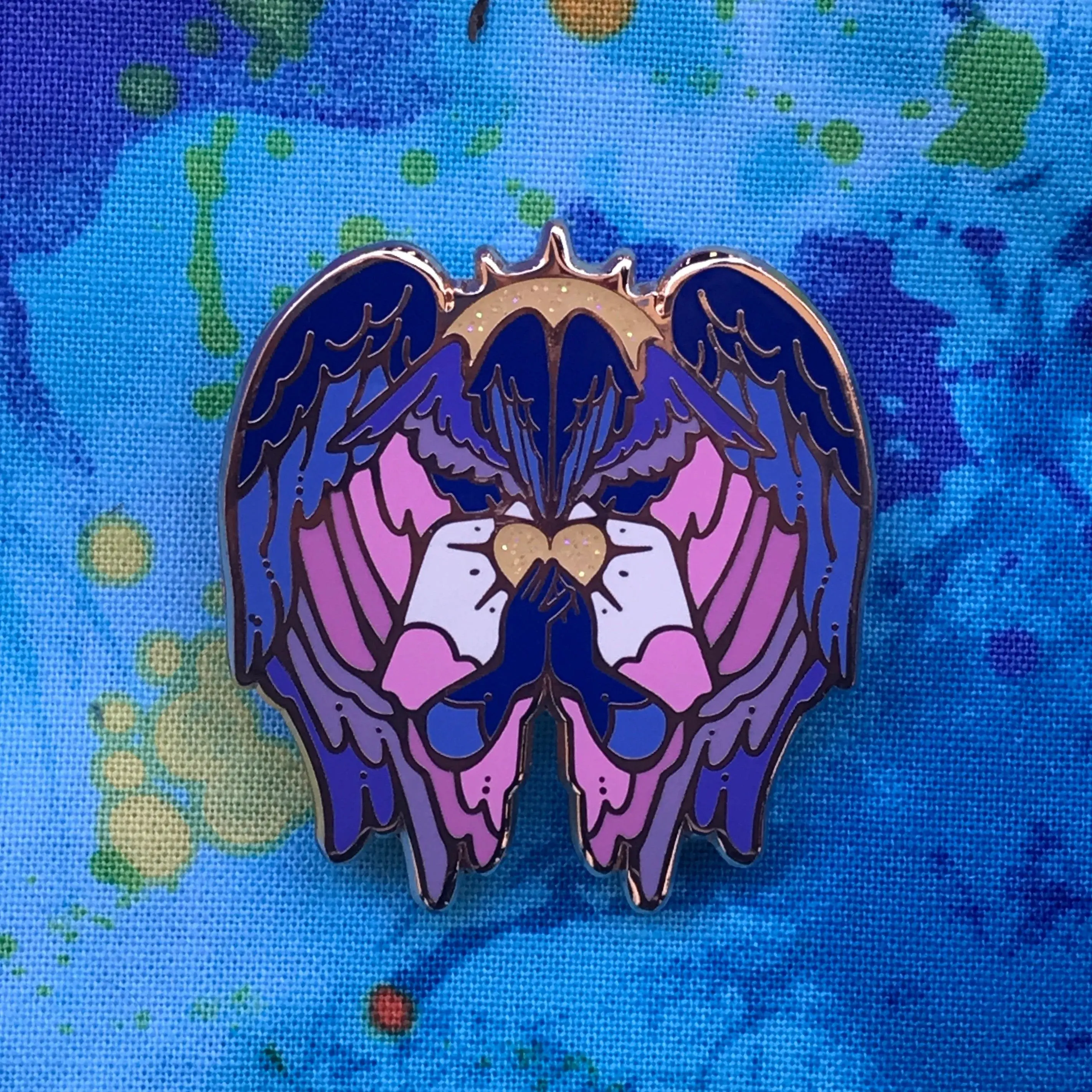 Bigender Angel Pin