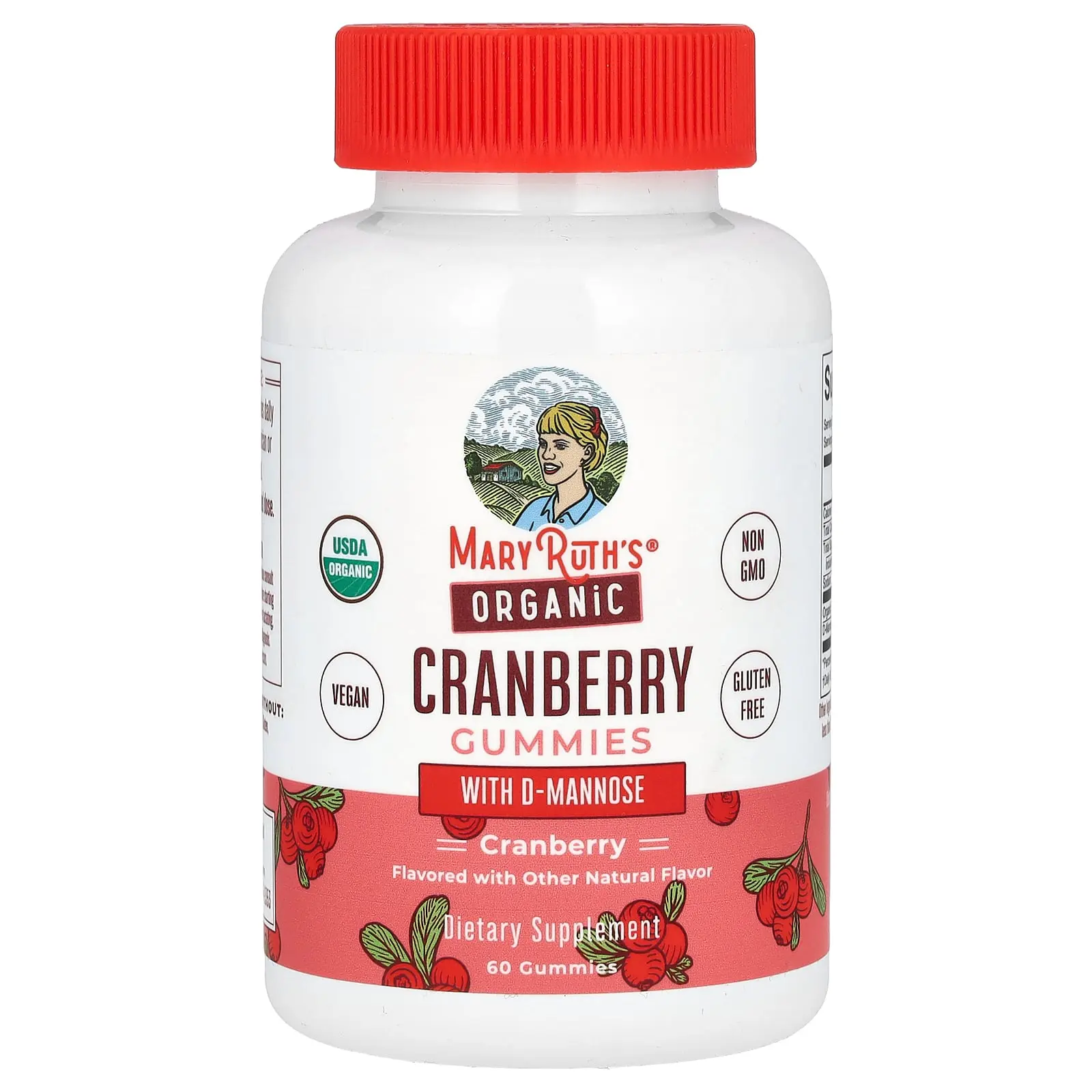 MaryRuth's Organic Cranberry Gummies with D-Mannose, 60 Gummies MaryRuth's Organic Cranberry Gummies with D-Mannose, 60 Gummies