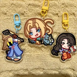 Final Fantasy IX Acrylic Keychains, Unique Keychains for Personal Style, Cute Keychains for Bags and Keys