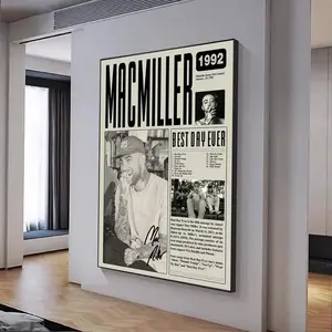Mac Miller Poster, Mac Miller Retro Magazine Poster Decor Wall