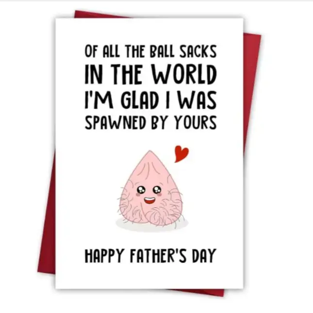 Funny Ball Sack Card