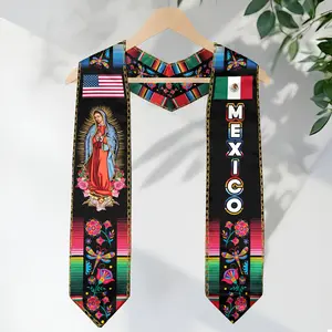 Mexico Graduation Stole 2026 – Mexican Graduation Sash, Class of 2026 V Shape National Country Flag Sash