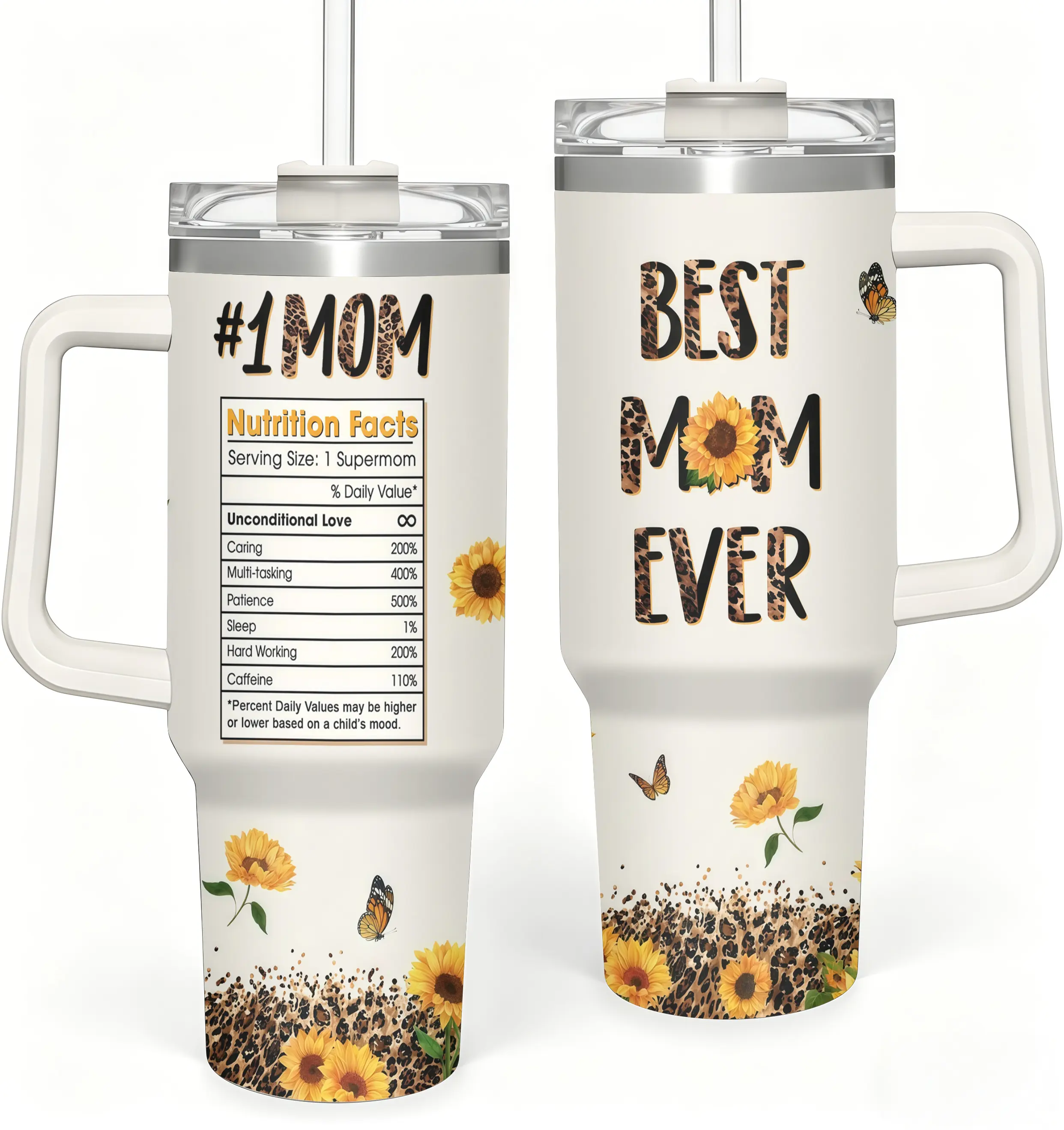 Best Mom Ever Gifts - Mothers Day Gift For Mom from Daughter, Son, Kids - Birthday, Christmas Gifts Idea For Mother, Mom, Wife - Tumbler With Handle 40oz, dealsforyou, summerwins, summersale, midyearsale, restock, dealsforyoudays, DFYD