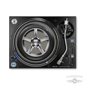 Graphic Tire &amp; Rim Vinyl Record Turntable Slip Mat