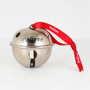Believe Sleigh Bell Jumbo Ornaments