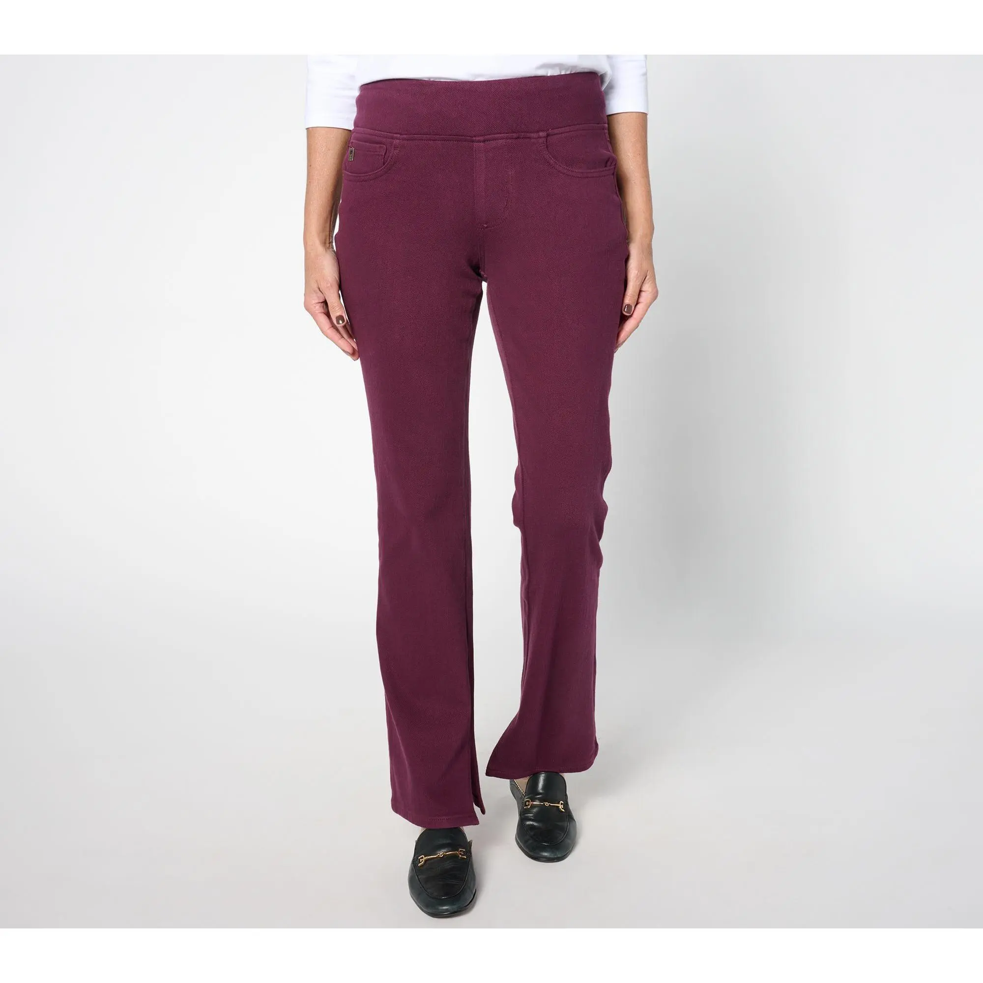Belle by Kim Gravel Petite Flexibelle Kickity Split Boot Cut Jean