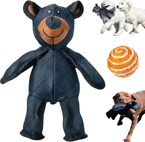 Risamil Unbreaka-Bear, Indestructa Bear, Durabear Indestructible Bear Dog Toy, Unbreakable Teddy Extreme Bear 2.0 Dog Toys, for Aggressive Chewers Dogs, Large Dogs (1pcs-a)