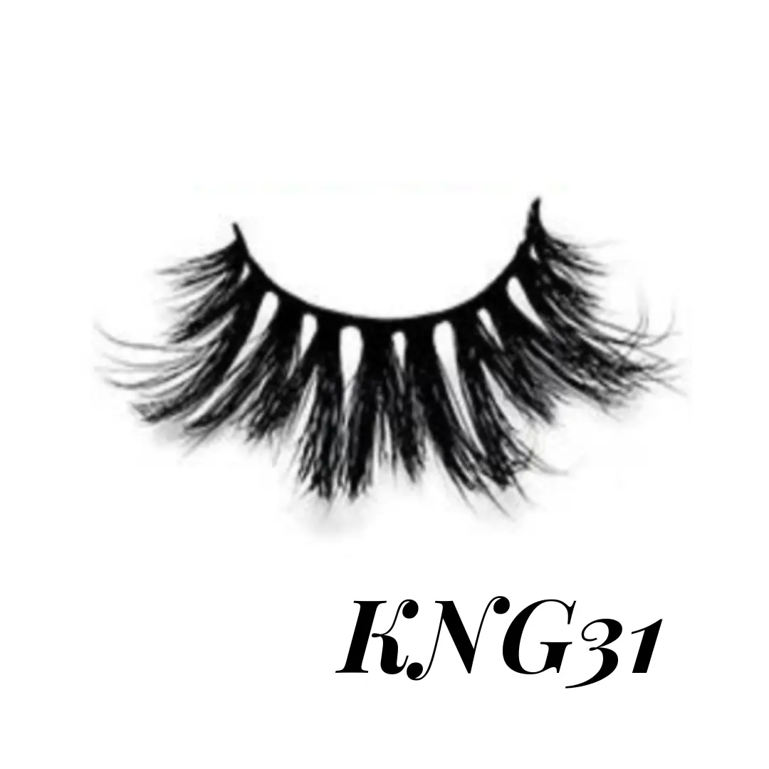 Lash - KNG31 - Medium Length Premium Lashes, Durable Lashes, Lightweight, Wispy Lashes, False Eyelashes, Strip Lashes, Prettiest Lashes Eyelashes Makeup Cosmetic Eyelash Lash Extensions Eyelash Extensions