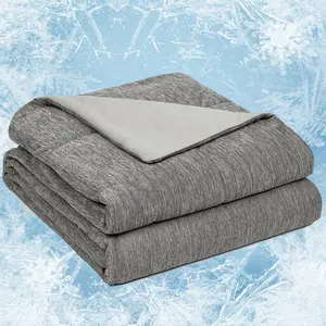 Breathable Cooling for Sweaty Sleepers, Two-Sided Bedding for Summer Cool & Winter Warmth, Soft Lightweight No Pillowcase, Lightweight Cozy Blanket