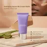 Hyaluronic Acid Moisturizing BB Cream Foundation for Dark Skin Tones - 35G Cosmetics Product, Longwear Matte Finish, Lightweight Blur, Flawless Base, Uneven Tone Corrector, Gentle Silky Serum-Lotion, Hydrating, No Harsh Ingredients, Daily Skin Tint