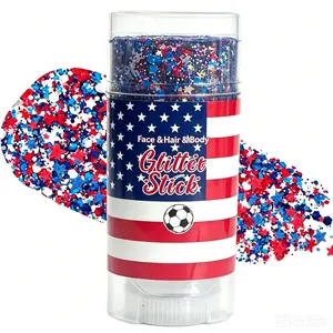 4th of July Glitter Stick, Sparkle for Your Hair, Face & Body! Perfect for Independence Day Parties & Festivals