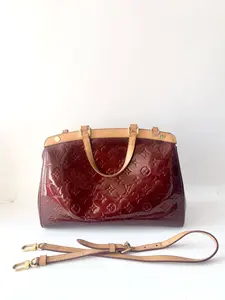 Pre-owned Louis Vuitton Brea Handbag Monogram Vernis MM