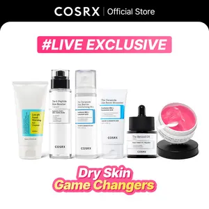 [COSRX Official] Dry Skin Game Changers | Live Exclusive | korean skincare, skincare set, moisturizing, ceramide, retinol, peptide