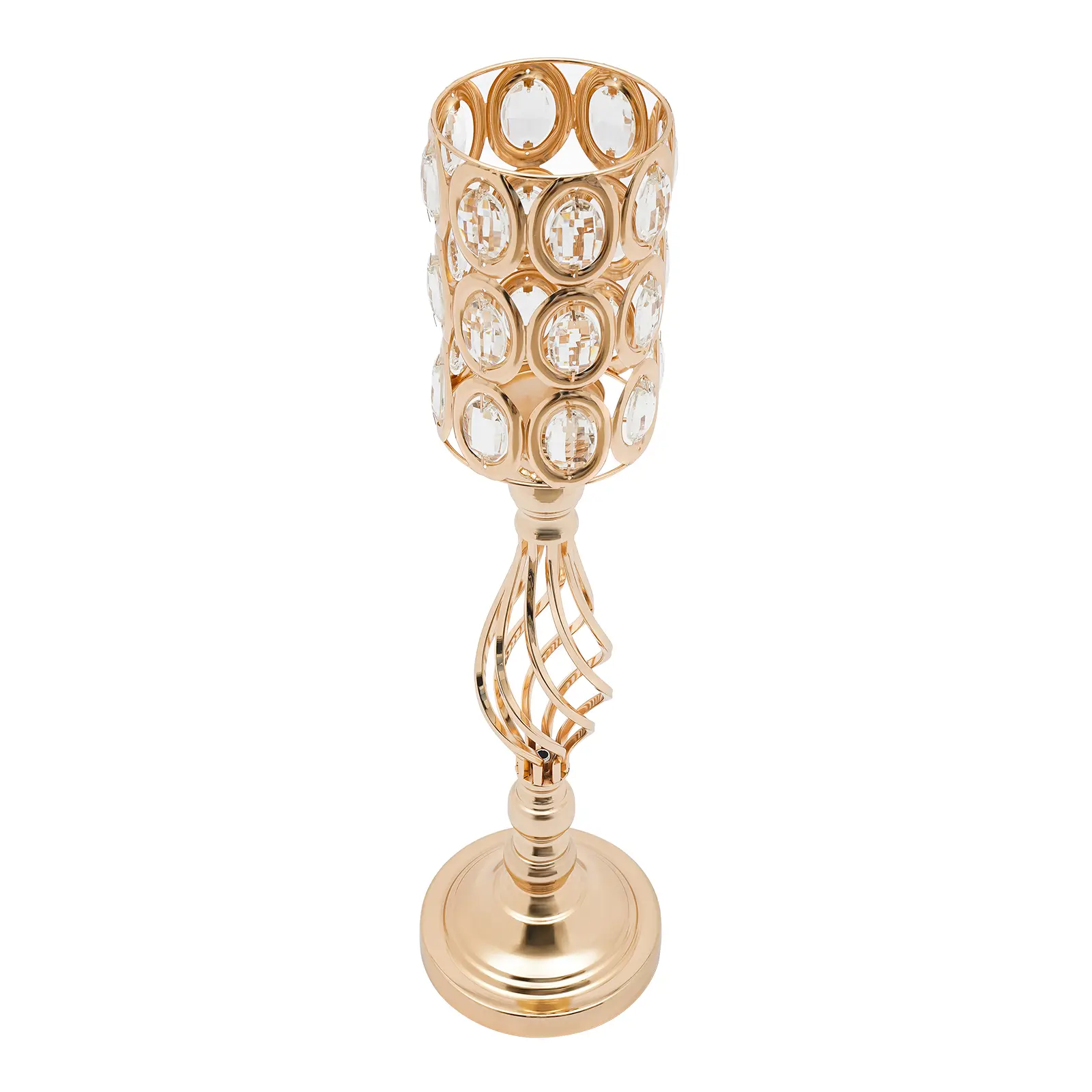 10-Pack Gold Decorative Flower Vases, Wedding Table Centerpieces for Farmhouse Home Dining & Living Room Festive Party Vase Decoration, Decorative Flower Vase