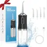 Electric Water Flosser, Portable Rechargeable Oral Irrigator with 3 Modes & Nozzles, Water Flosser for Home & Travel