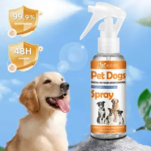 100ml pet dog no-rinse spray, containing orange ingredients, convenient and quick, fine spray, specially designed for pet dogs, suitable for all kinds of dogs, long-lasting fragrance, no need for water washing