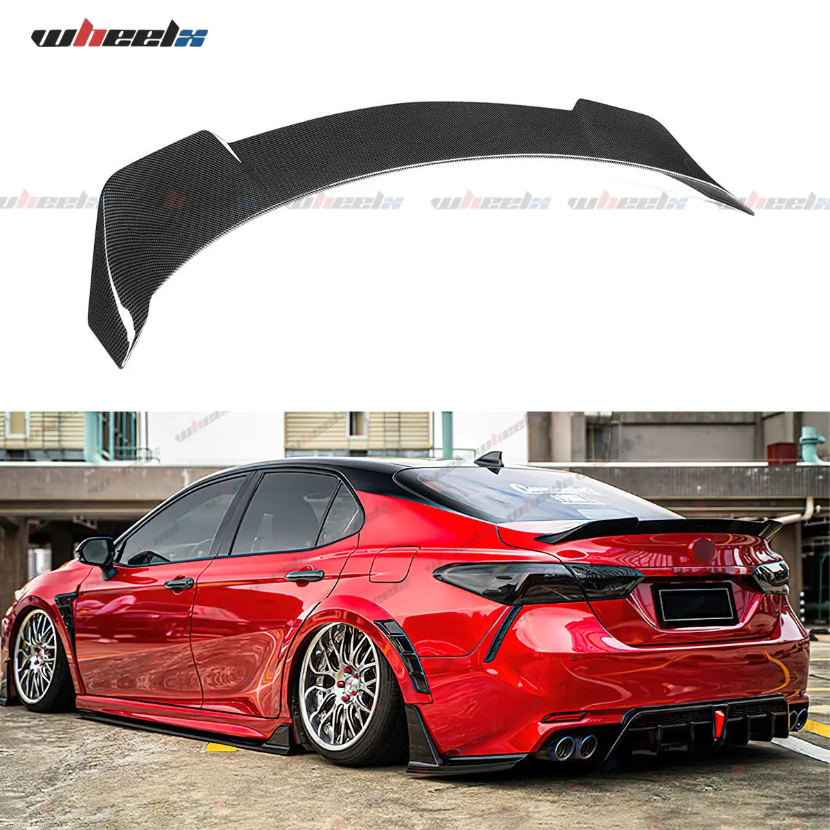 2018-2024 Toyota Camry SE XSE L LE XLE Hybrid – Yofer V2 Style High Kick Trunk Spoiler Wing | All Trims | Sedan Only