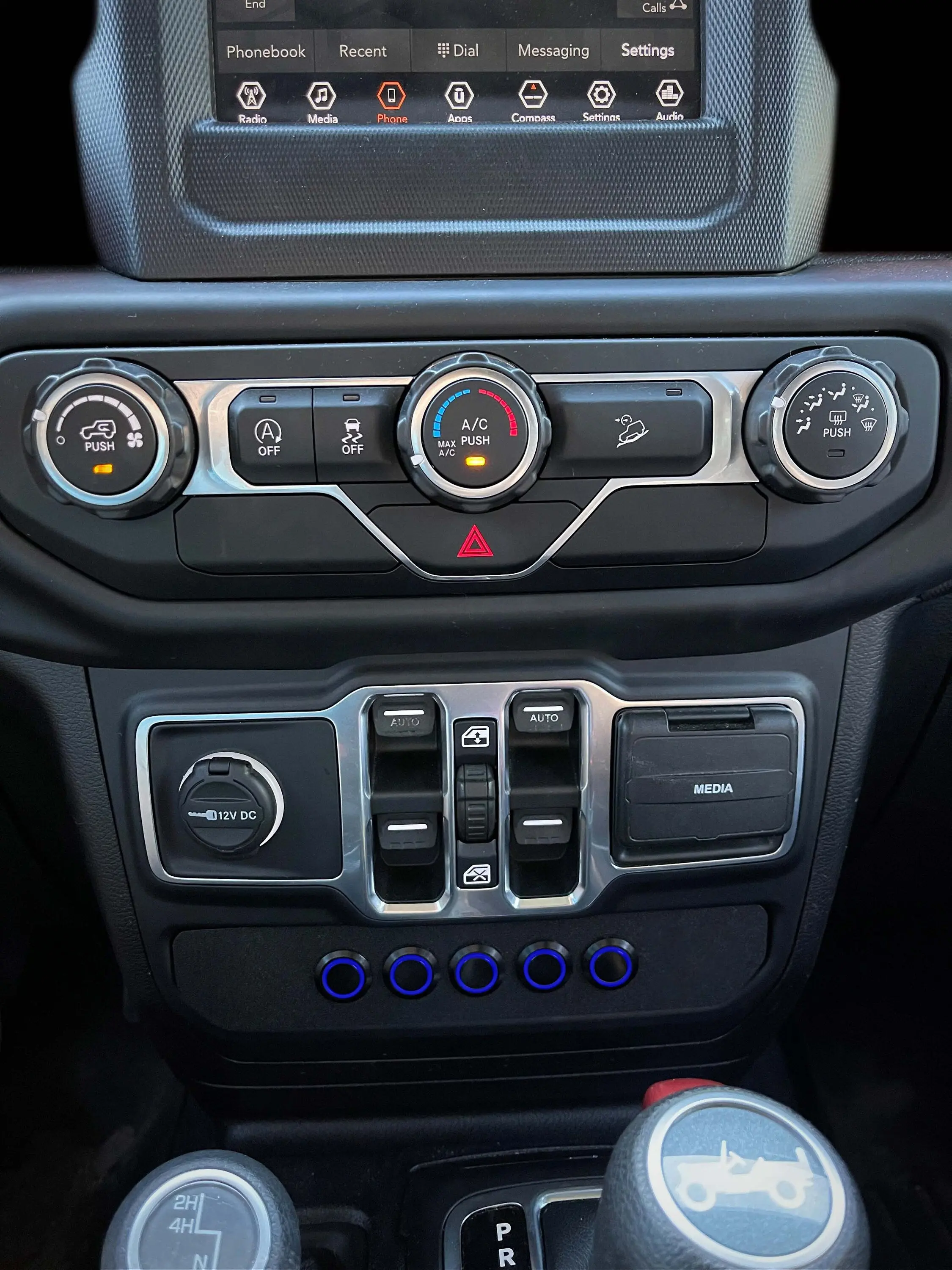 Aux Switch Panel (full) compatible with Jeep JL Wrangler/Gladiator JT