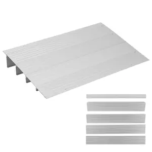 GAOMON Heavy Duty Aluminum Threshold Ramp for Doorways – 4-Inch Rise, 700 lbs/320kg Capacity, Adjustable Portable Wheelchair, Scooter, Bike, Power Chair, Pet Entry Ramp – 4 Sections