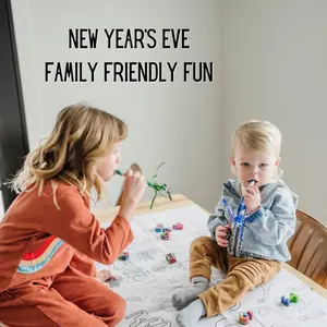 New Year 2026 Coloring Tablecloth