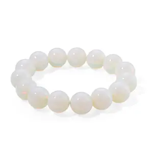 Opalite 250.00 ctw Beaded Stretch Bracelet Christmas Gifts