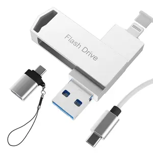 AOBO MFi Certified 4 in 1 Pink 256GB Photo Stick USB Flash Drive Intended for iPhone iPad, Memory Stick Storage for Photos and Videos Backup, Compatible with iPhone iPad Android PC, OTG Type-C Plug and Play, No Application Required usb stick lips