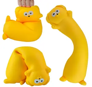 ORB Easy Sqweezy Pets Giant Stretchy Dog - Stretches Up to 5 Feet Long - Huge Jumbo Sized Yellow Squishy Toy Puppy, Stretch and Squeeze for Stress Relief - Fun Sensory Fidget Toy for Kids and Adults