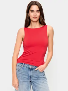 Old Navy Women's Hug Double-Layer Boat-Neck Top