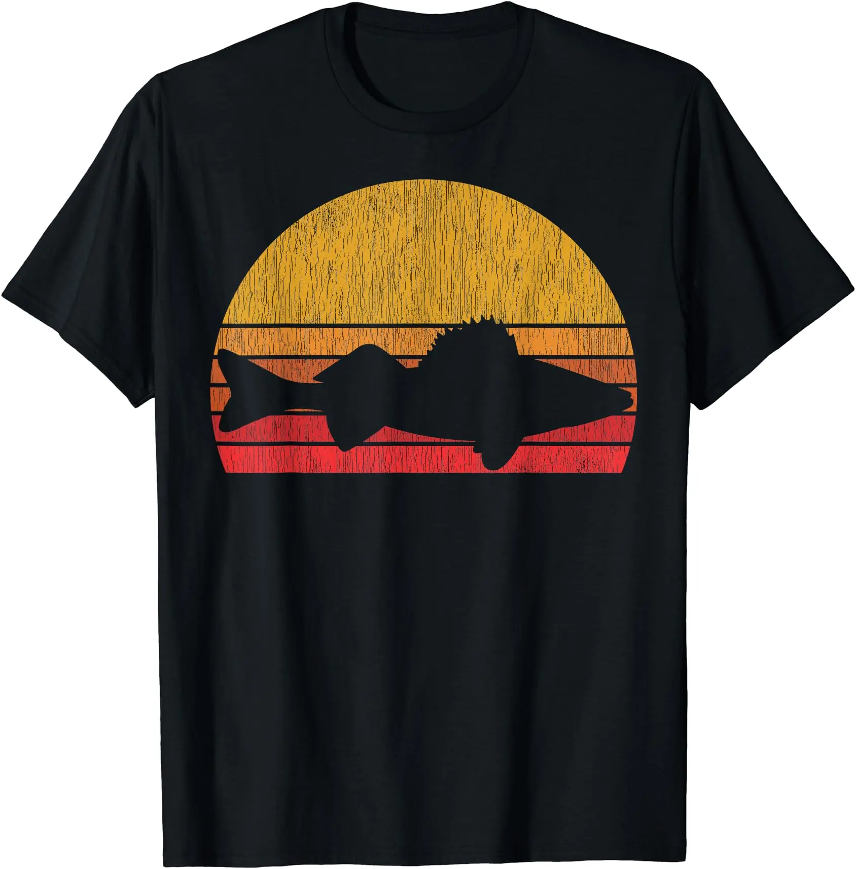 Walleye Fishing Retro Walleye Sauger Fisherman T-Shirt