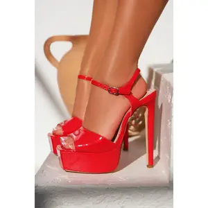 Paulina Platform High Heels - Red