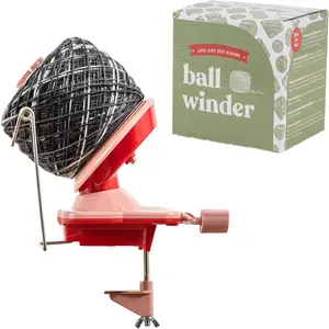 Yarn Ball Winder for ting and Crocheting (Red)