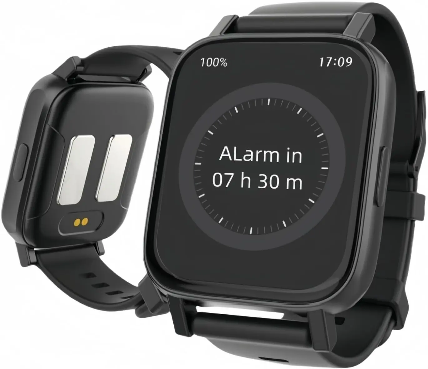 Wearable Electric Shock Alarm Clock Wristband - Durable Silicone Device for Heavy Sleepers, No App/Phone Required, Silent Vibrating & Impulse Wake Up Trainer, 10 Alarms, Touchscreen, 20-Day Battery, IPX4 Splash Proof, Alarm Clocks