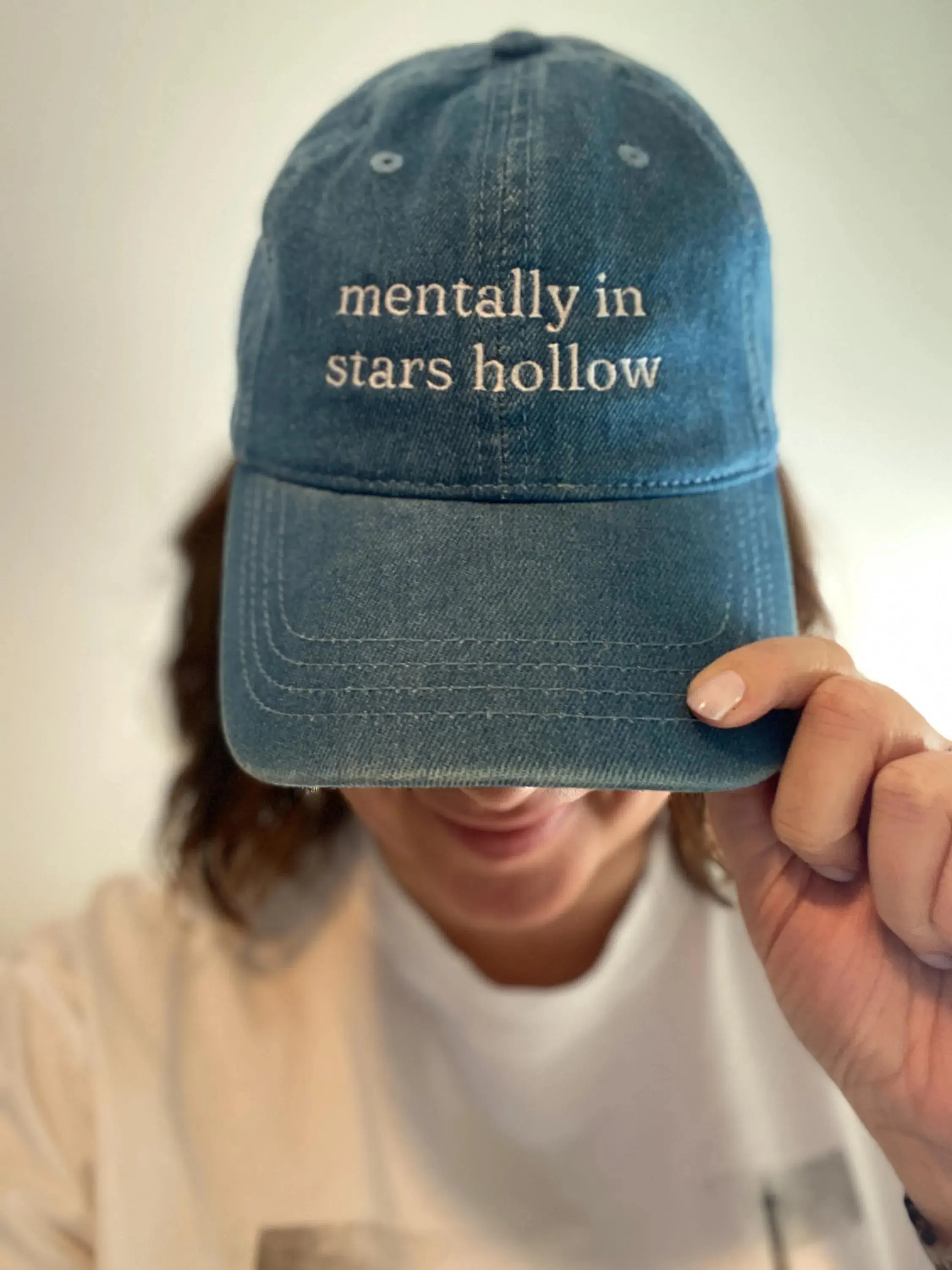 Embroidered Stars Hollow Dad Cap, Embroidered Gilmore Baseball Cap, Gift Idea