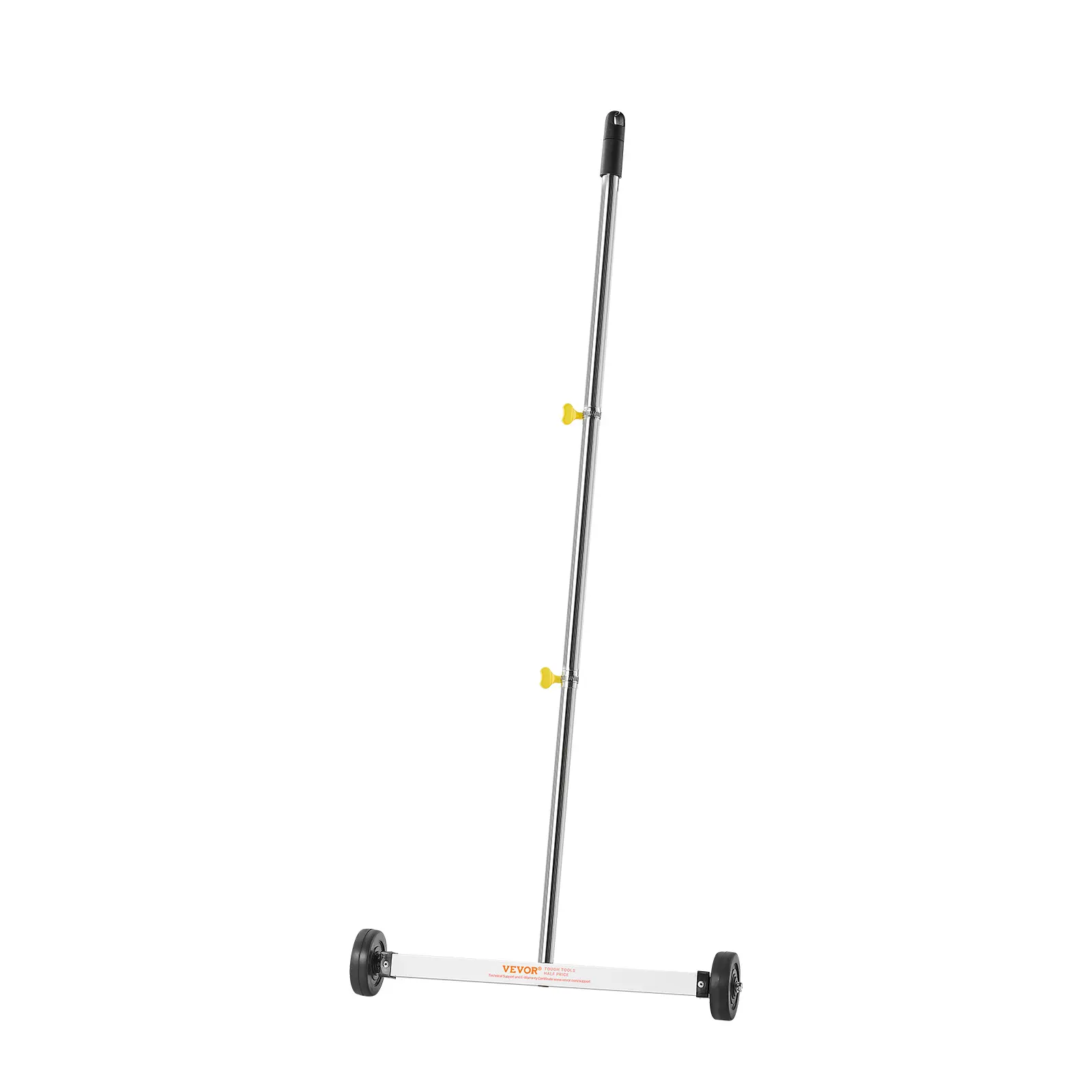 【DealsForYouDays】VEVOR 17-in Long-Handled Magnetic Sweeper with Wheels, 10 lbs Load Capacity, Lightweight Pickup Tool, Adjustable Handle, Nail & Screw Cleaner for Garages, Roofing Projects | Father's Day Gift, Long-Handled Magnetic Sweepers