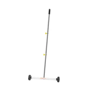 VEVOR Magnetic Sweeper with Wheels, Summervibes,Summervibes, 17 inch, 10 lbs Load Capacity, Lightweight Magnetic Pickup Sweeper with Adjustable Handle, Pick Up Nails and Screws, Easy Cleanup for Garages, Roofing Projects