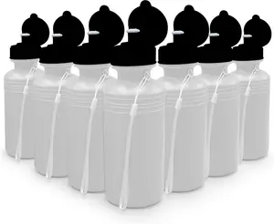 4E's Novelty Bulk Water Bottles 12-Pack 18oz – BPA-Free, Reusable Plastic Water Bottle for Kids & Adults