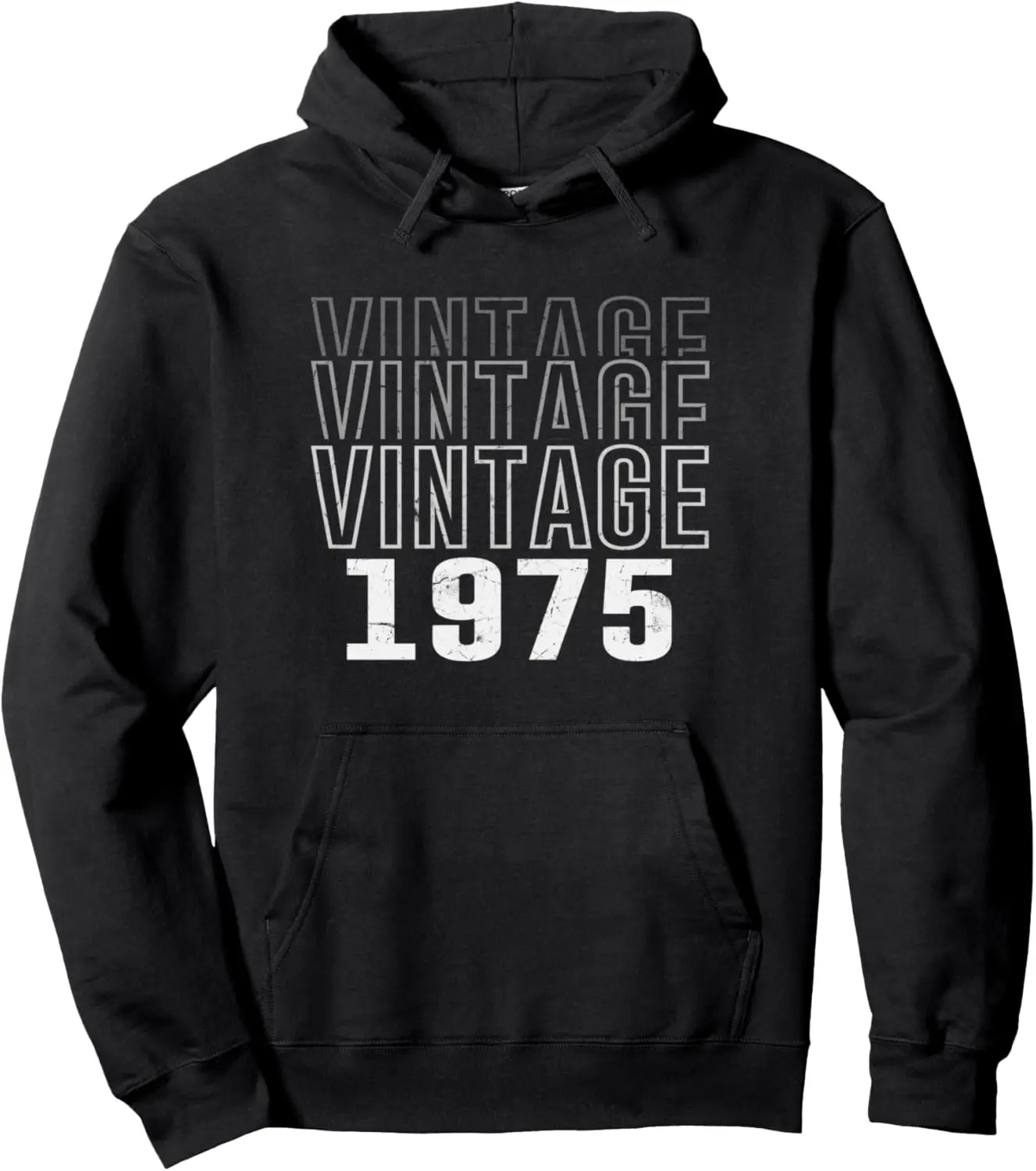 1975 Birthday Cool Vintage, Born In 1975 Birthday Gifts Pullover Hoodie